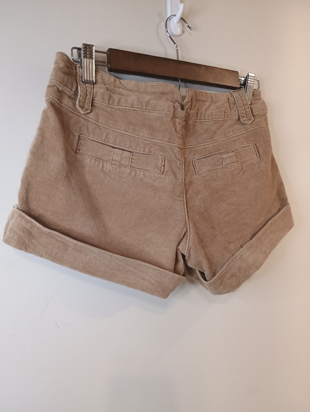 Zana Di Jeans Size 5 Corduroy Mini Shorts in Tan - Picture 5 of 8